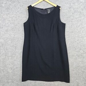Louben‎ Woman Black Sleeveless Sheath Dress Plus Size 18W Career Office Church